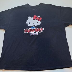 Hello Kitty Black Tee with Red Bow